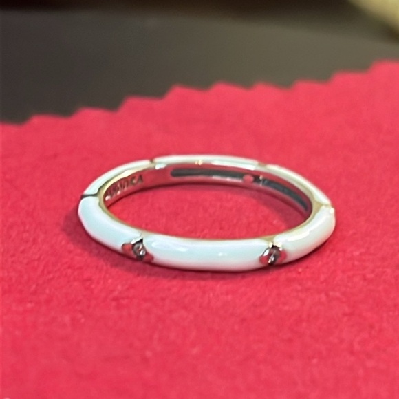 Pandora Me Stones and Enamel Ring Sz 6 - Picture 7 of 11